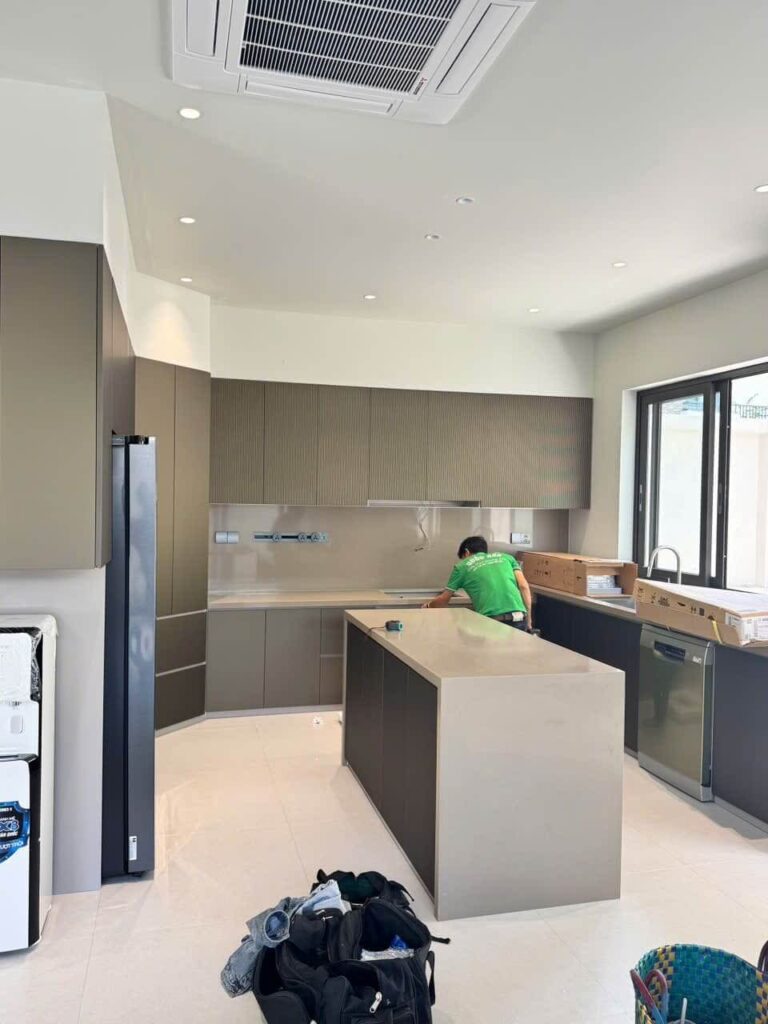 Công Trình Tủ Bếp Chữ U - Rio Vistar Thủ Đức
