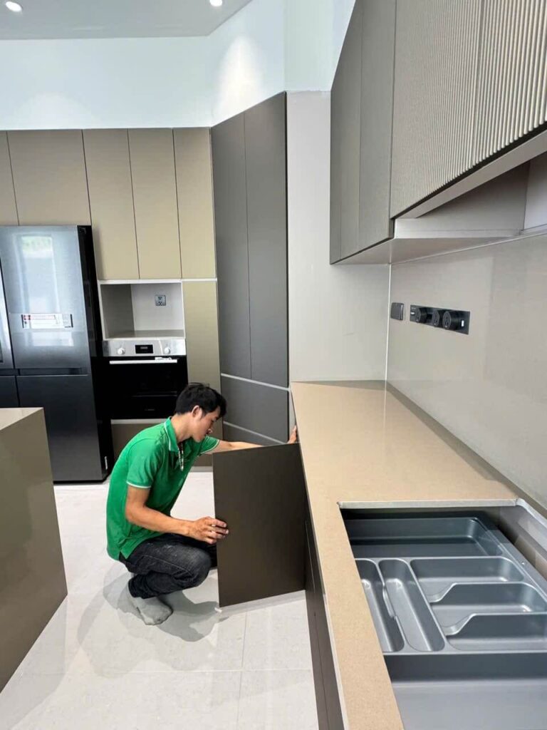 Công Trình Tủ Bếp Chữ U - Rio Vistar Thủ Đức