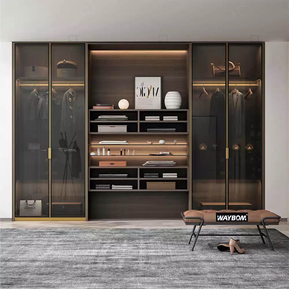 tủ quần áo nhôm kính cửa lùa
