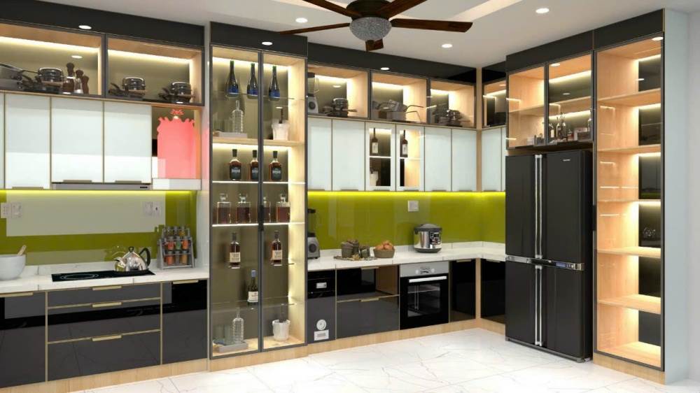 Tủ bếp nhôm cao cấp