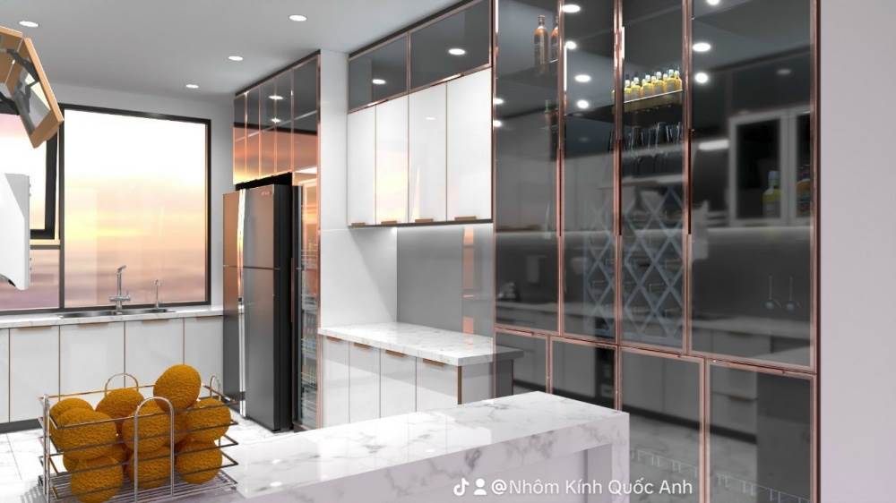 Tủ bếp nhôm cao cấp