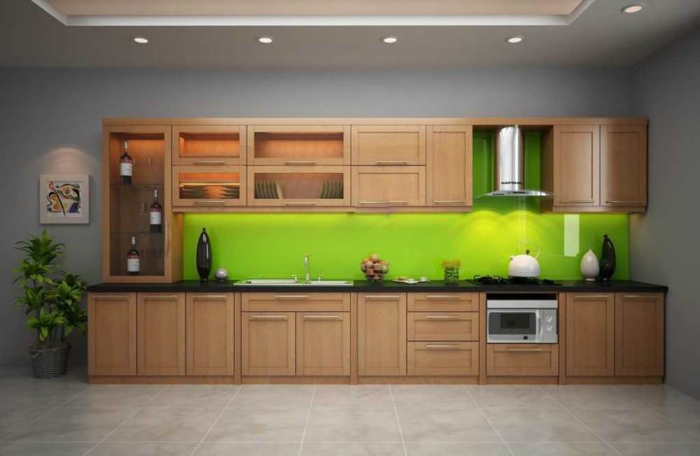 tủ bếp nhôm xingfa