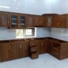Tủ Bếp Nhôm Vân Gỗ Grando