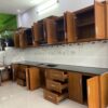 Tủ Bếp Nhôm Vân Gỗ Grando
