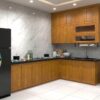Tủ Bếp Nhôm Vân Gỗ Grando