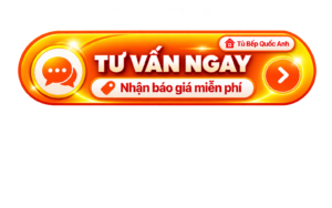 tủ bếp nhôm kính