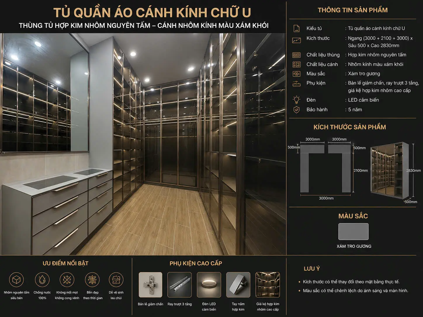 Tủ Áo Cánh Kính