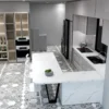 Tủ Bếp Nhôm Lá Ghép 