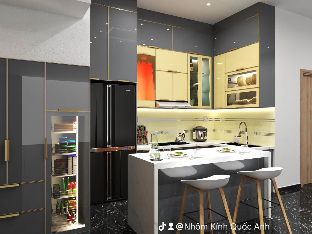 Tủ Bếp Nhôm Ocean Luxury