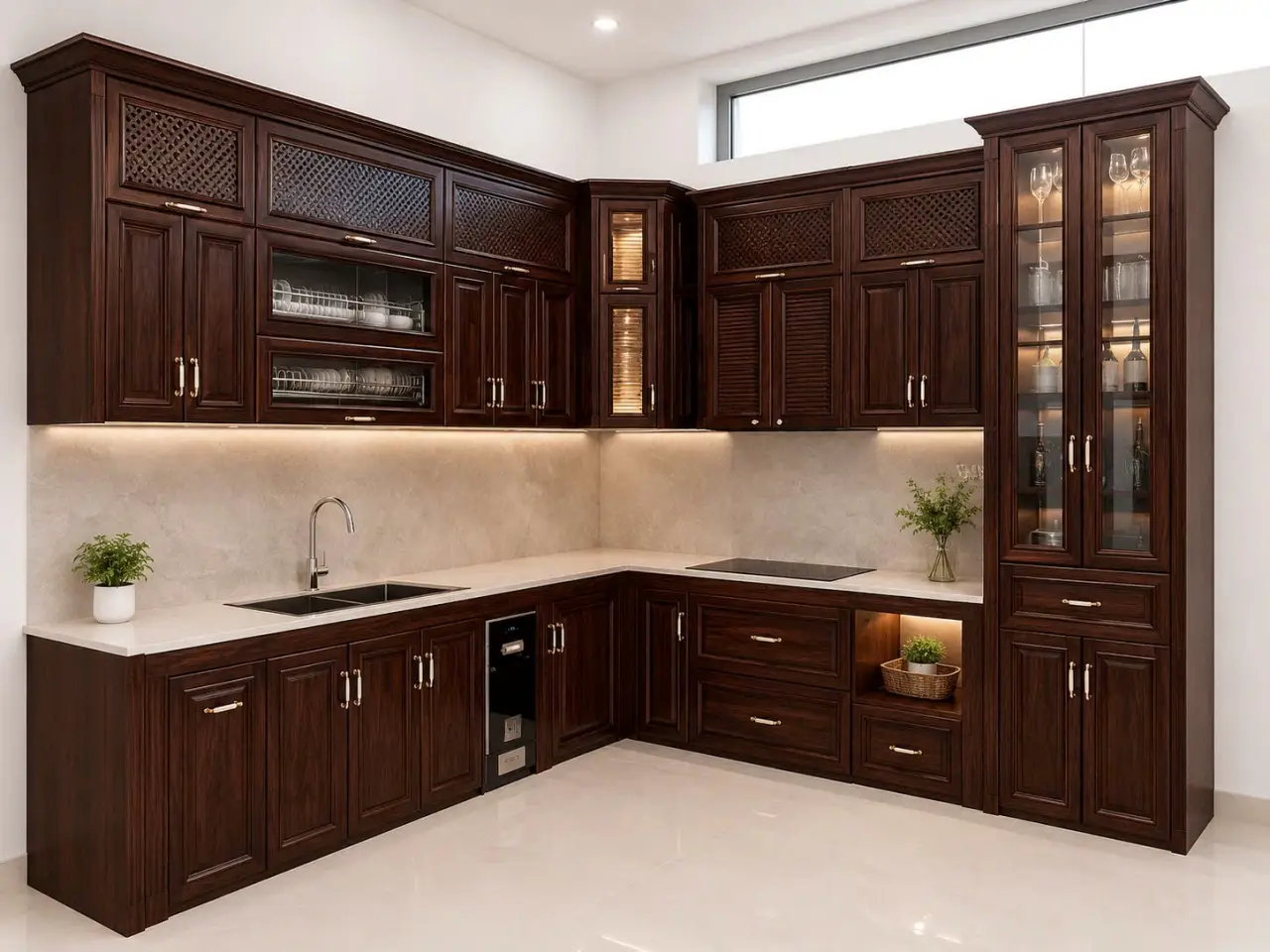 Tủ Bếp Cổ Điển